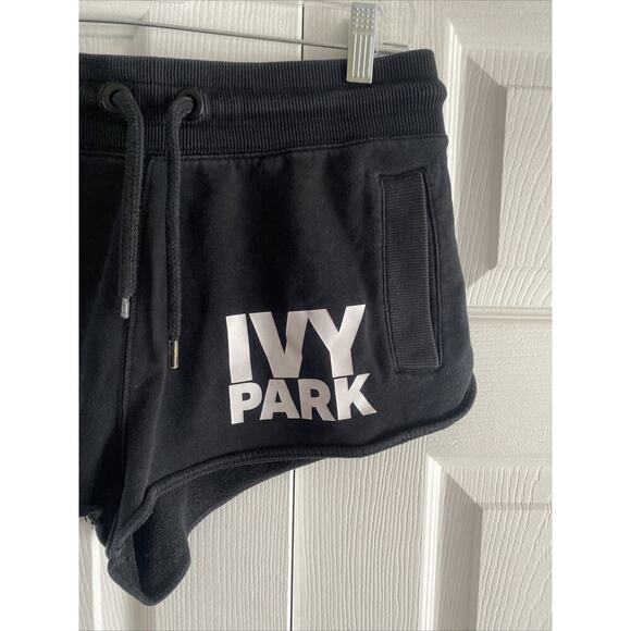 Ivy‎ Park Women's Small Black Shorty Shorts Spell Out Shorts - Picture 3 of 5